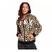 Victoria's Secret PINK Leopard Print Hoodie Faux Fur Full Zip Womens Sz Medium