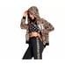 Victoria's Secret PINK Leopard Print Hoodie Faux Fur Full Zip Womens Sz Medium