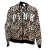 Victoria's Secret PINK Leopard Print Hoodie Faux Fur Full Zip Womens Sz Medium