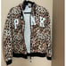 Victoria's Secret PINK Leopard Print Hoodie Faux Fur Full Zip Womens Sz Medium