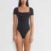 ARITZIA CONTOUR Women’s Black Square Neck Bodysuit