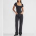 ARITZIA CONTOUR Women’s Black Square Neck Bodysuit