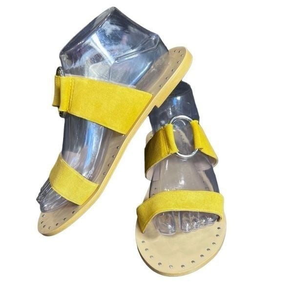 TopShop Yellow Sandals Mercari