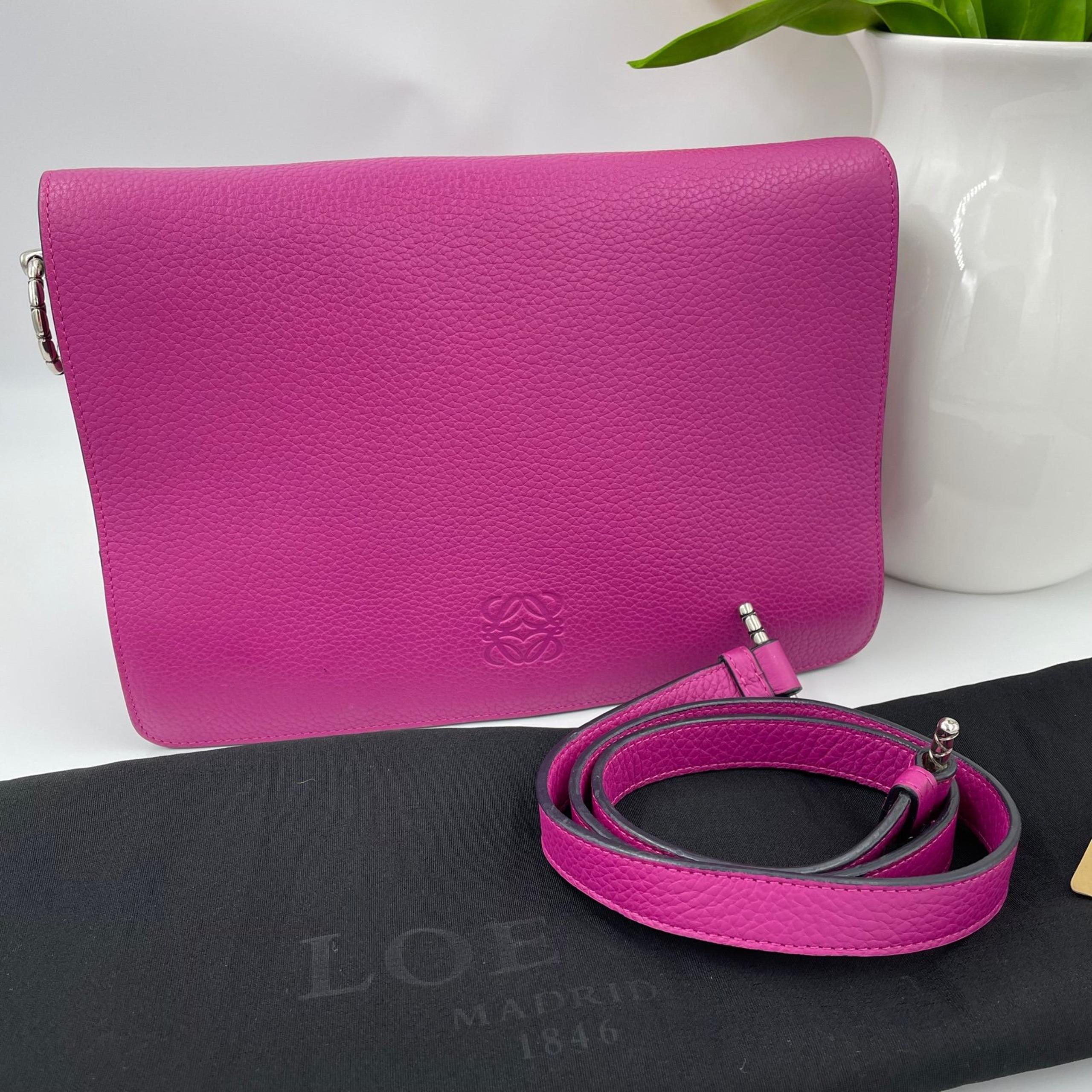 LIKE NEW Loewe Legado Flap Leather Shoulder Bag