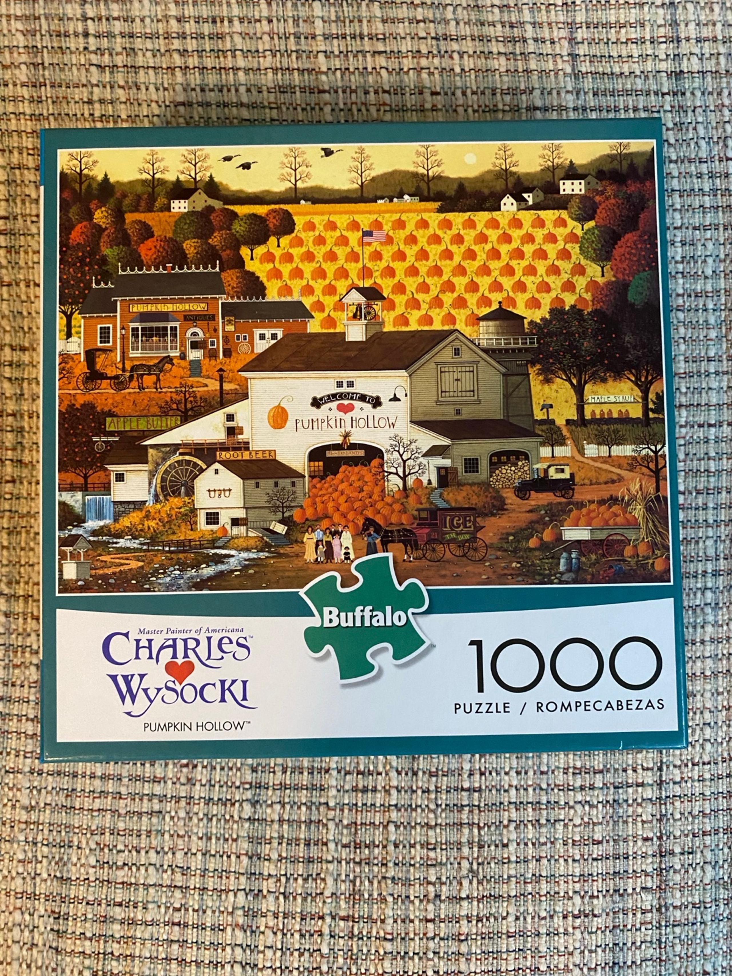 Buffalo Puzzle 1000 Piece Charles Wysocki Pumpkin Hollow