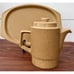Vintage Nordic Gold by Pfaltzgraff Teapot with Lid and 14” Oval Platter Teay