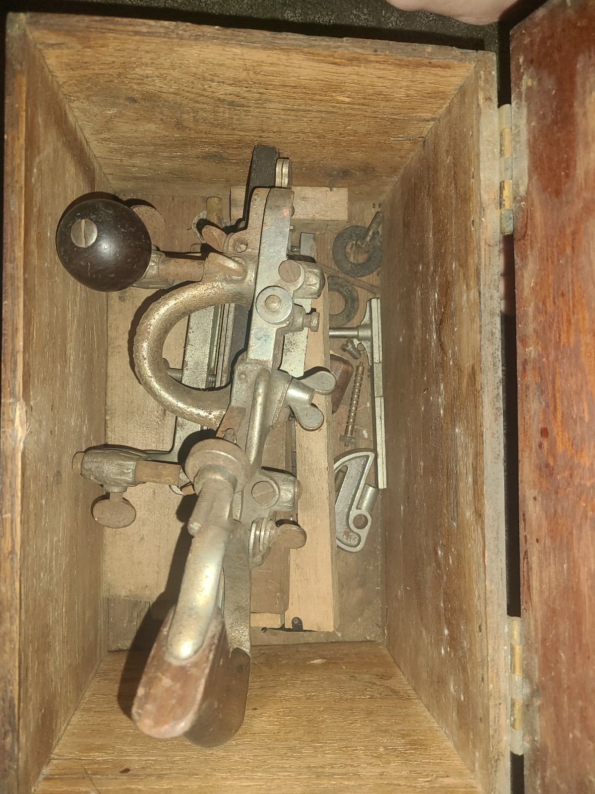 STANLEY No. 45 Combination Plane in Original Wood Box - 93545