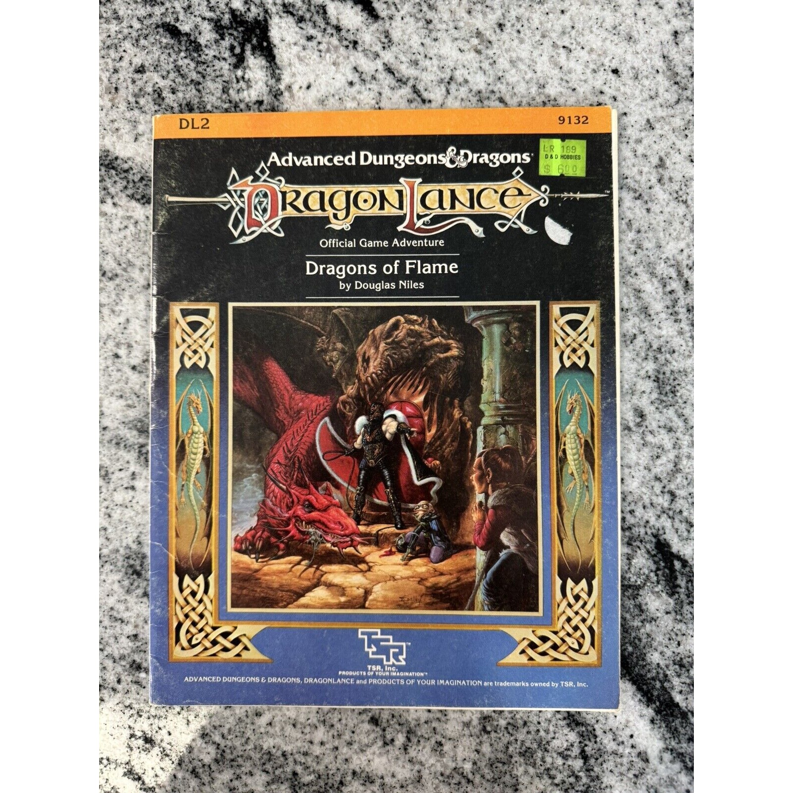 AD&D Dragons of Flame Adventure Module - Dragonlance DL2 1984 TSR
