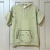 Free People X Tricia Fix Short Sleeve Stitch Hoodie Pullover Green Women’s Small