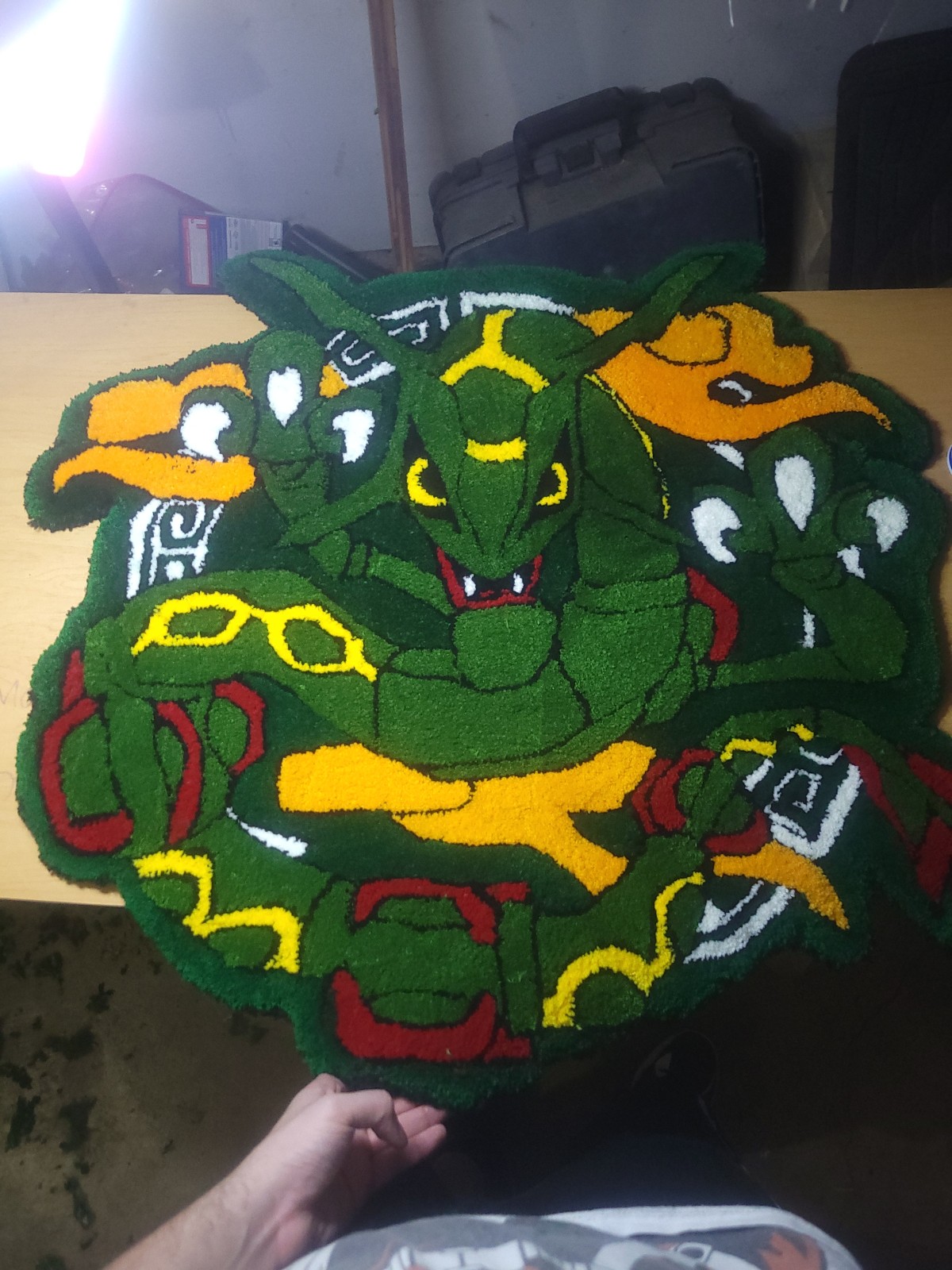 Rayquaza handmade rug