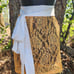 Sparkly Bright Orange Apron Oktoberfest Lace apron Dirndl Apron