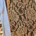 Sparkly Bright Orange Apron Oktoberfest Lace apron Dirndl Apron