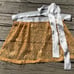 Sparkly Bright Orange Apron Oktoberfest Lace apron Dirndl Apron