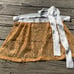 Sparkly Bright Orange Apron Oktoberfest Lace apron Dirndl Apron