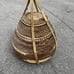 Antique Vintage Primitive Handwoven Wicker Rattan Lid Top Storage Basket! Top 1