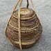 Antique Vintage Primitive Handwoven Wicker Rattan Lid Top Storage Basket! Top 1