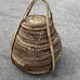 Antique Vintage Primitive Handwoven Wicker Rattan Lid Top Storage Basket! Top 1