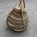 Antique Vintage Primitive Handwoven Wicker Rattan Lid Top Storage Basket! Top 1