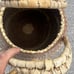 Antique Vintage Primitive Handwoven Wicker Rattan Lid Top Storage Basket! Top 1