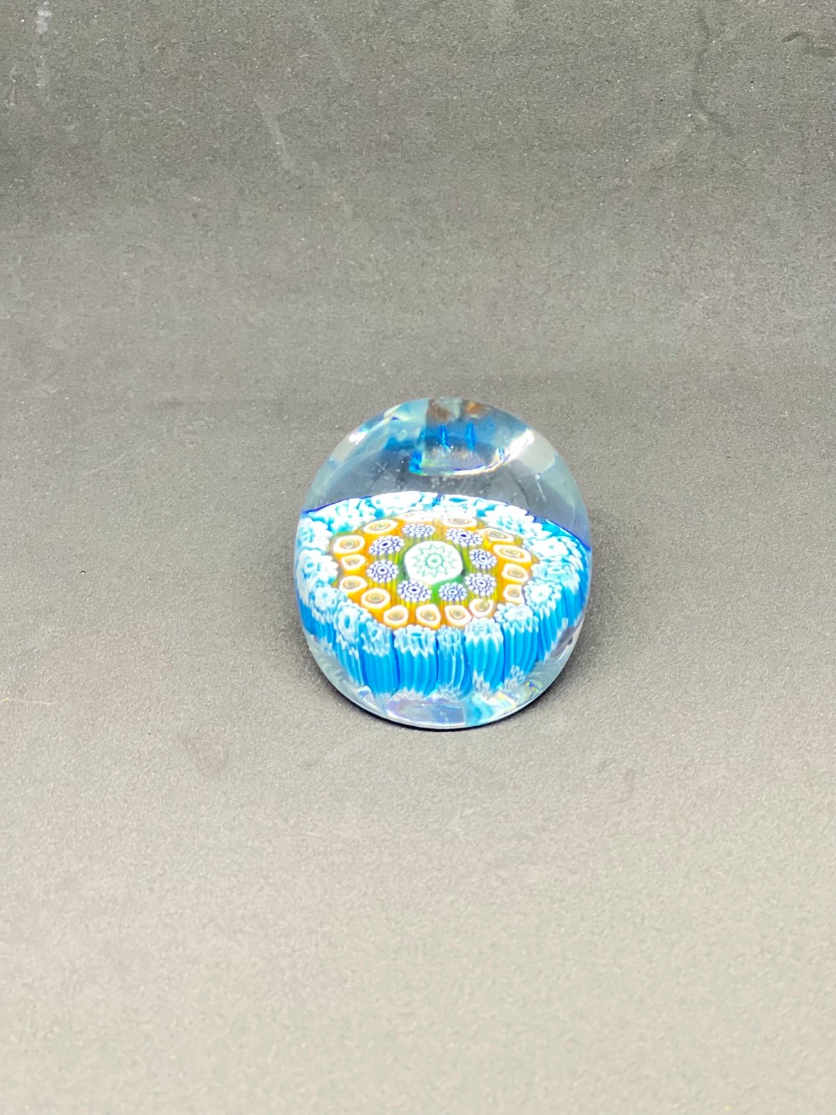 Murano Millefiori Cane Glass Paperweight. Small Size