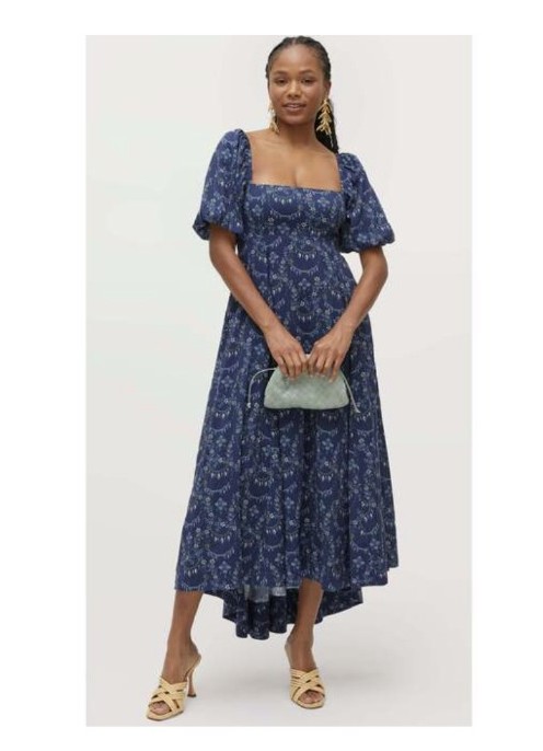 Hill House Home The Matilda Dress in Charm Scallop Size M