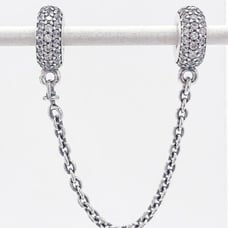 Authentic Pandora safety chain sparkle row