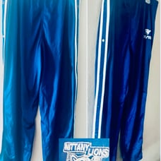 VTG. TNT TRAU & LO EVNER “PENN STATE NITTANY LIONS” TEAR AWAY SNAP PANTS MENS L