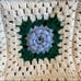 Crochet Blanket 3-D Flower 76 x41