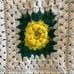 Crochet Blanket 3-D Flower 76 x41