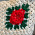 Crochet Blanket 3-D Flower 76 x41