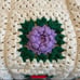 Crochet Blanket 3-D Flower 76 x41