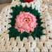 Crochet Blanket 3-D Flower 76 x41