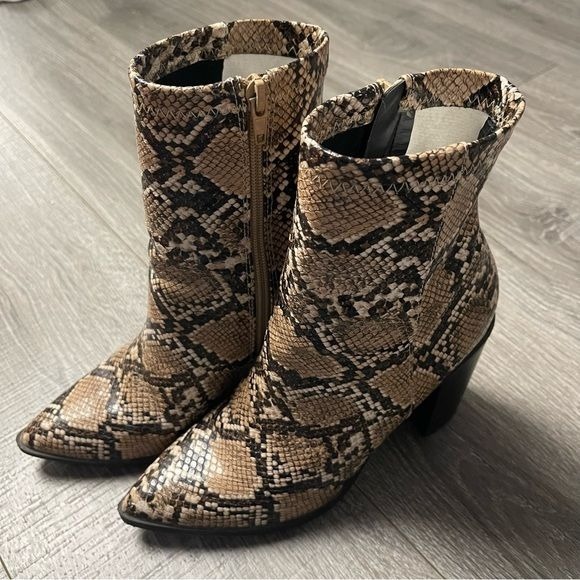 Faux shop snake boots