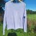 Brass The Drift Purple V Neck Knit Pullover Long Sleeve Tee Shirt Size L