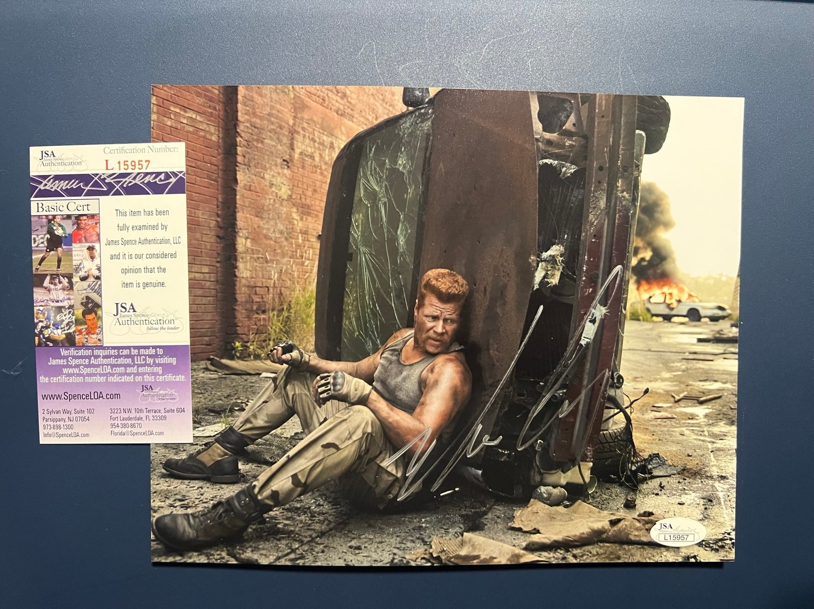 Michael Cudlitz autograph with JSA verification