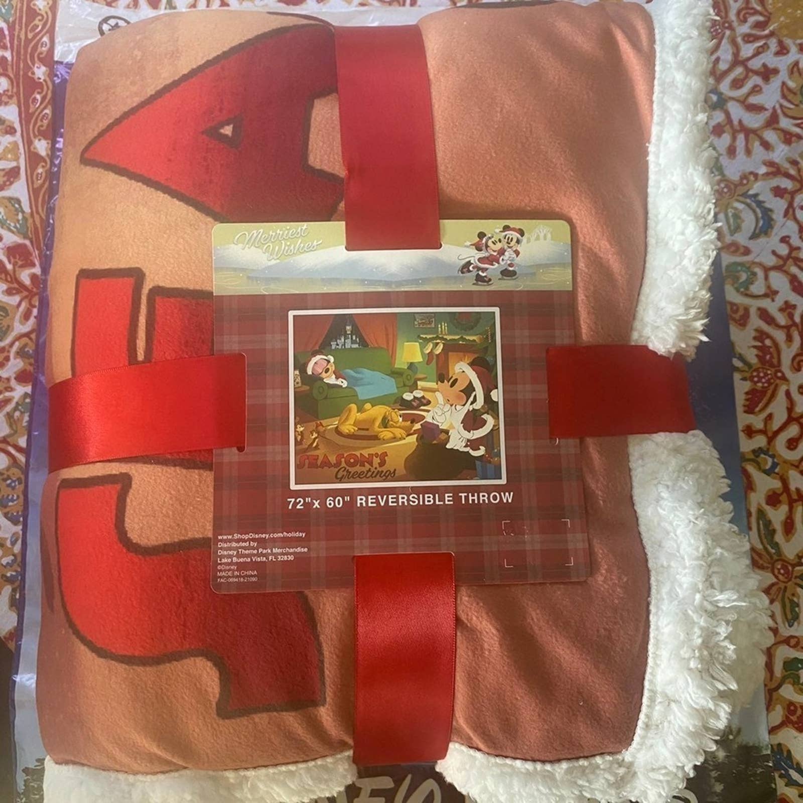 Mickey Minnie Christmas online Throw Blanket