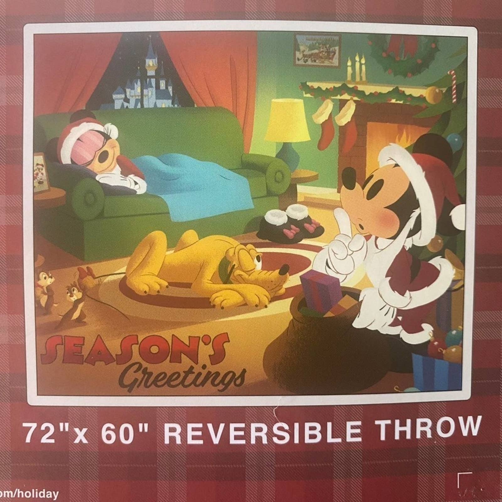 Mickey Minnie Christmas online Throw Blanket