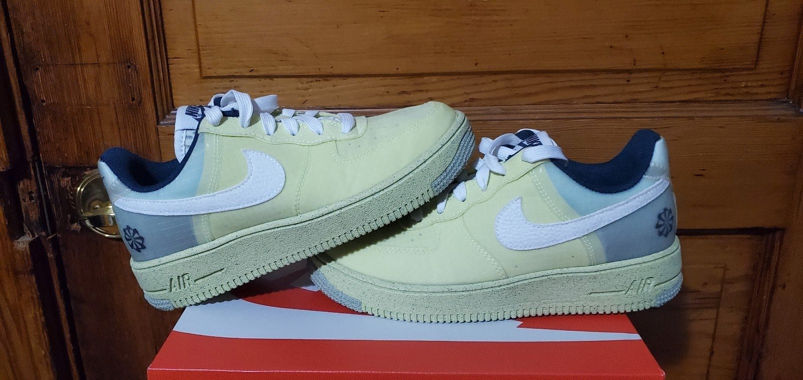Nike Air Force 1 Crater Light Lemon Twist Shoes Size