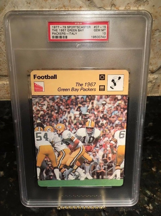 1977 Sportscaster Italy 1967 Packers PSA