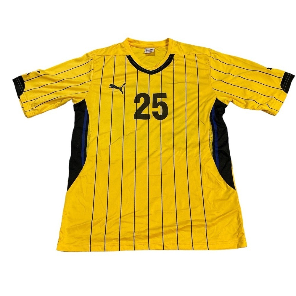 Puma Soccer Jersey Yellow and Black Size XXL