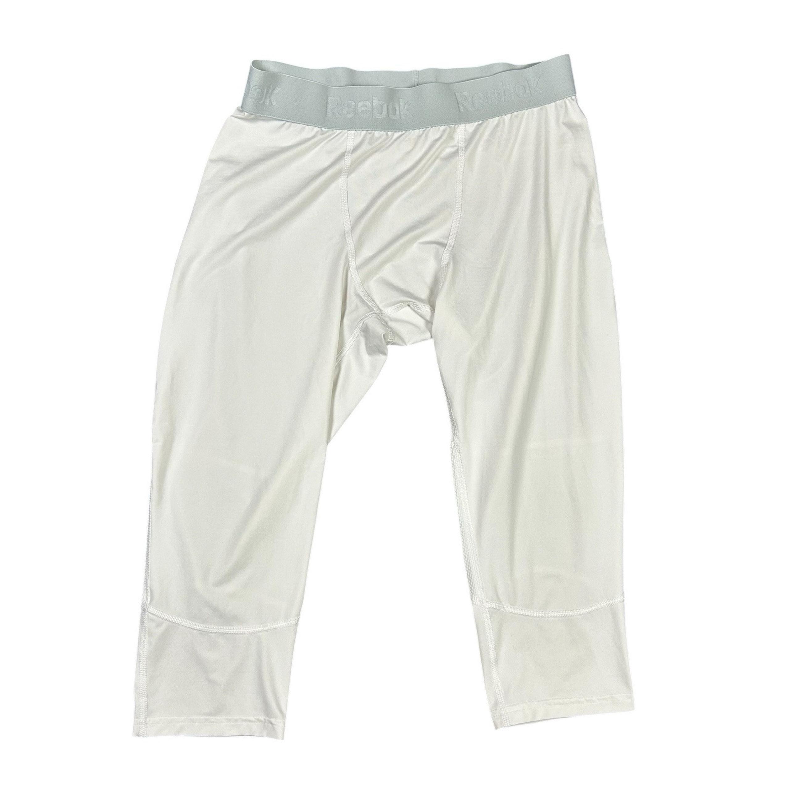 Reebok Mens XL Compression Pants Gym Training Running Activewear Cropped