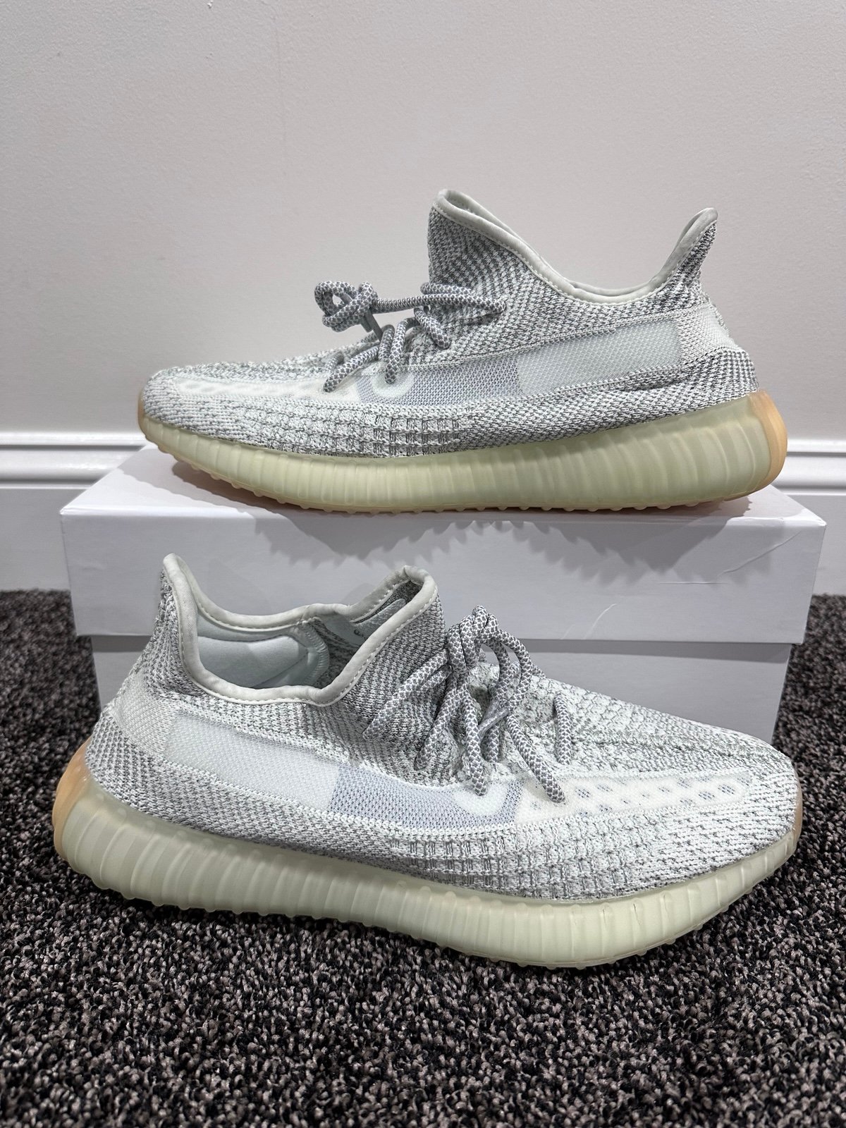 Adidas x Yeezy 350 V2 Boost Yeshaya Reflective Grey/White Sneakers