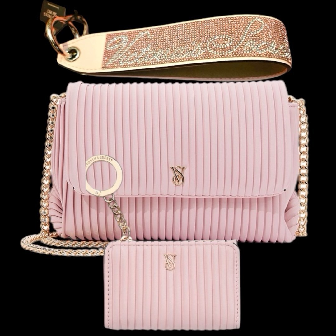 Victoria’s Secret CHALK ROSE PINK Mini Convertible Bag Bundle
