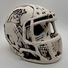 Carolina Panthers Skull Helmet