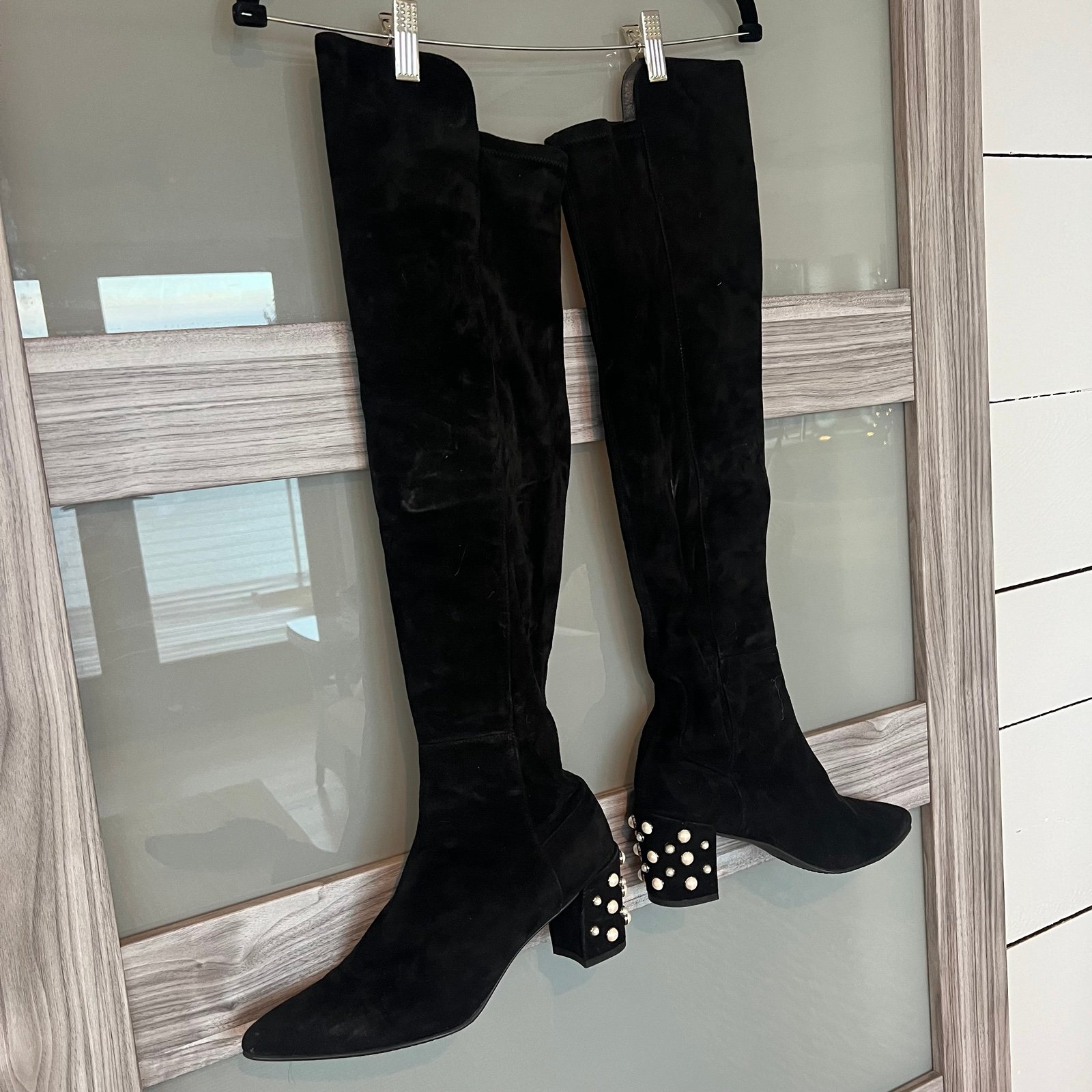 stuart weitzman pearl booties