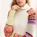 Free People Fair Isle Top Sweater Knit Large Colorful Spring Layer Fitted Soft