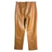 7 For All Mankind Faux Leather Straight Leg Pant Camel Size M