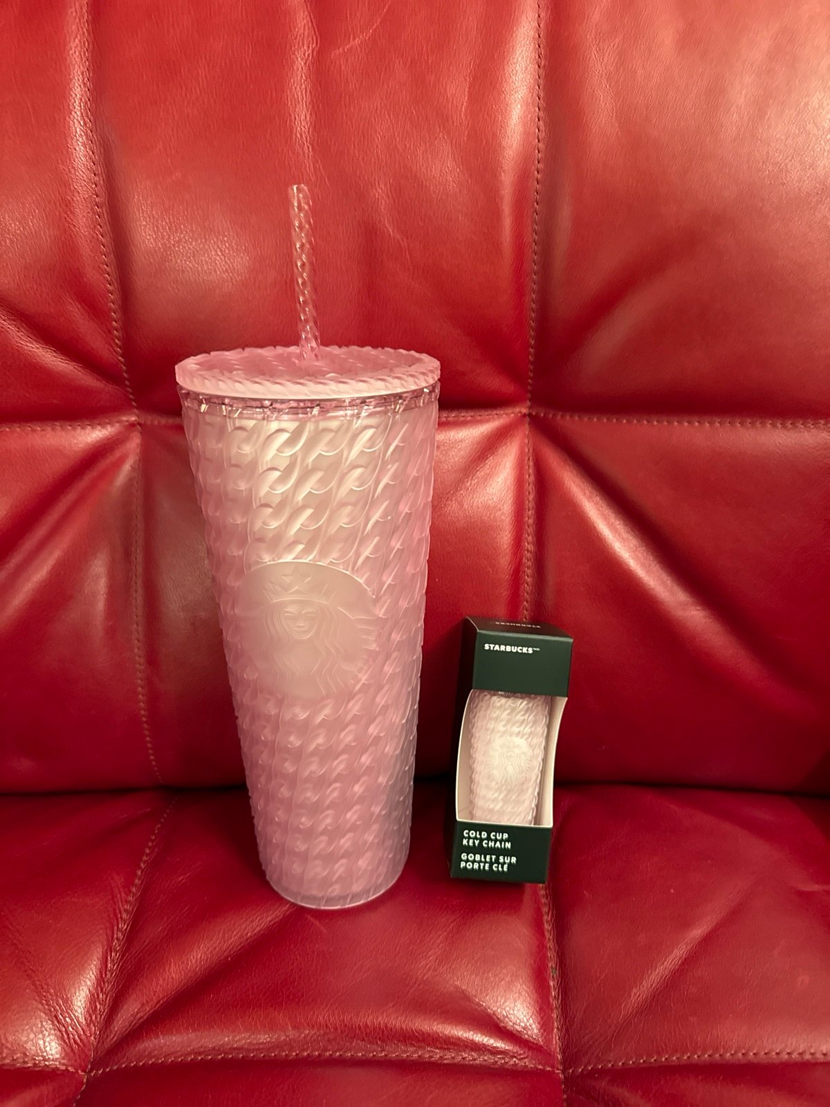 Starbucks pink limited collection with keychain