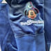 Sz M 2025 Walt Disney World Sorcerer Mickey Blue Zip Up Hoodie Sweatshirt Velvet