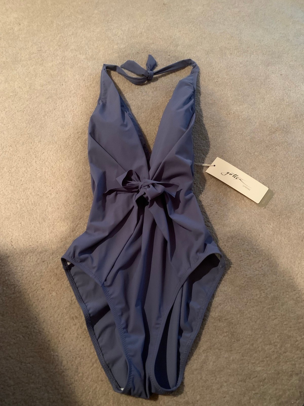 New Gottex Dusk Blue One Piece Swimsuit